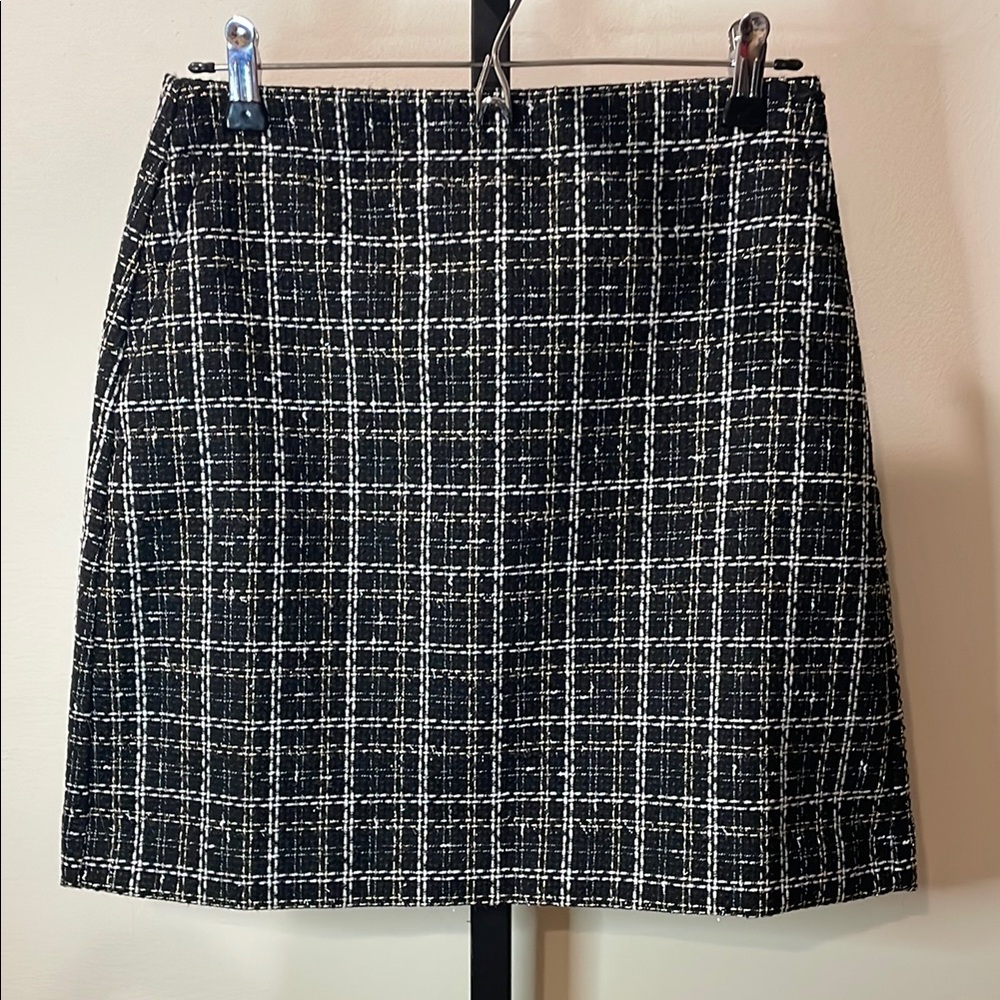 LOFT Simmer Tweed Mini A-Line Skirt